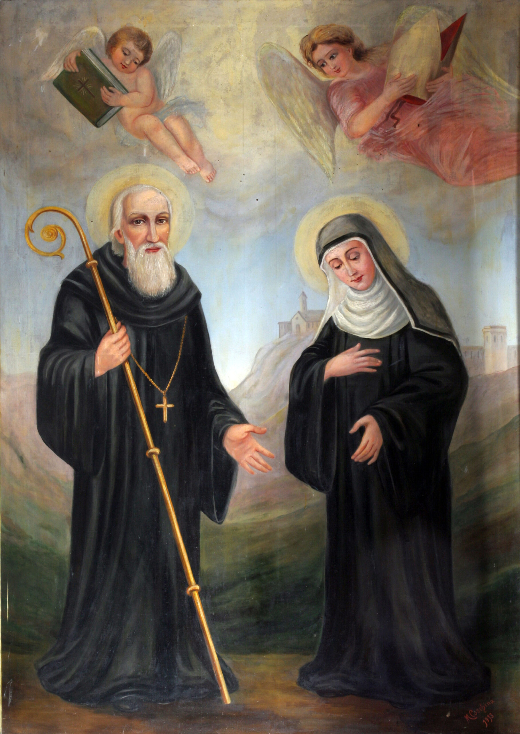 New Painted Works of St. Scholastica and St. Benedict ~ Liturgical Arts  Journal