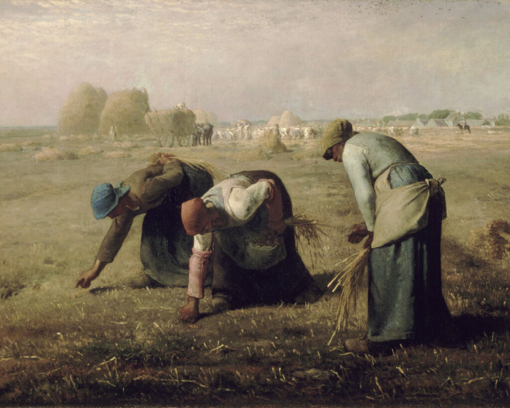 The Gleaners, Jean-François Millet (1814-1875), 1857, oil on canvas. Musée d'Orsay / Wikimedia Commons