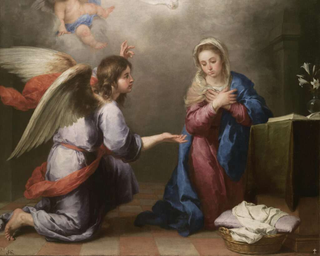 Bartolomé Esteban Murillo, The Annunciation, 1660 (Wikimedia Commons)