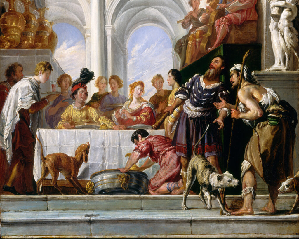 Workshop of Domenico Fetti, The Parable of Lazarus and the Rich Man, 1628
