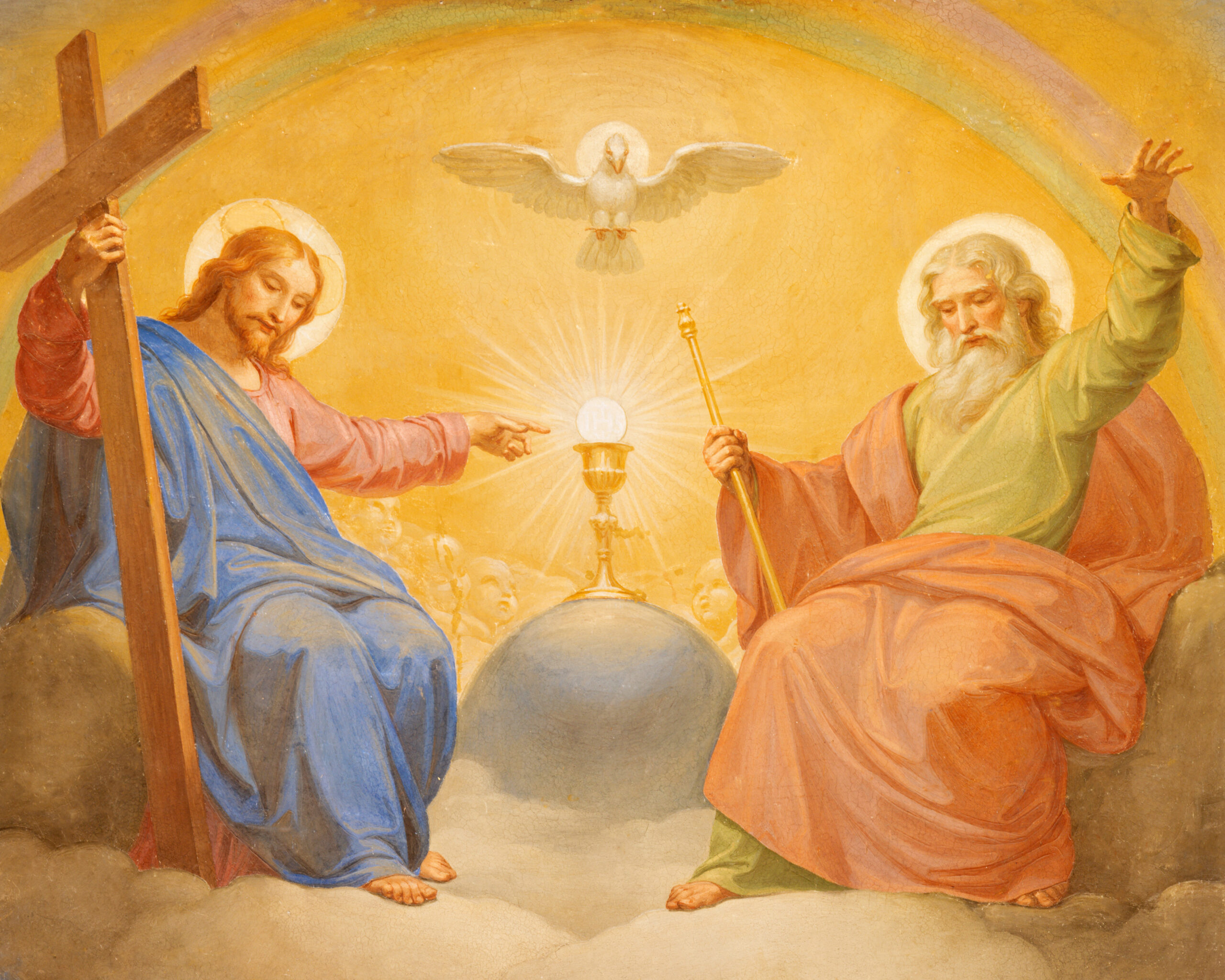 Sebastiano Conca, Holy Trinity, fresco in the church San Francesco Saverio (Shutterstock)