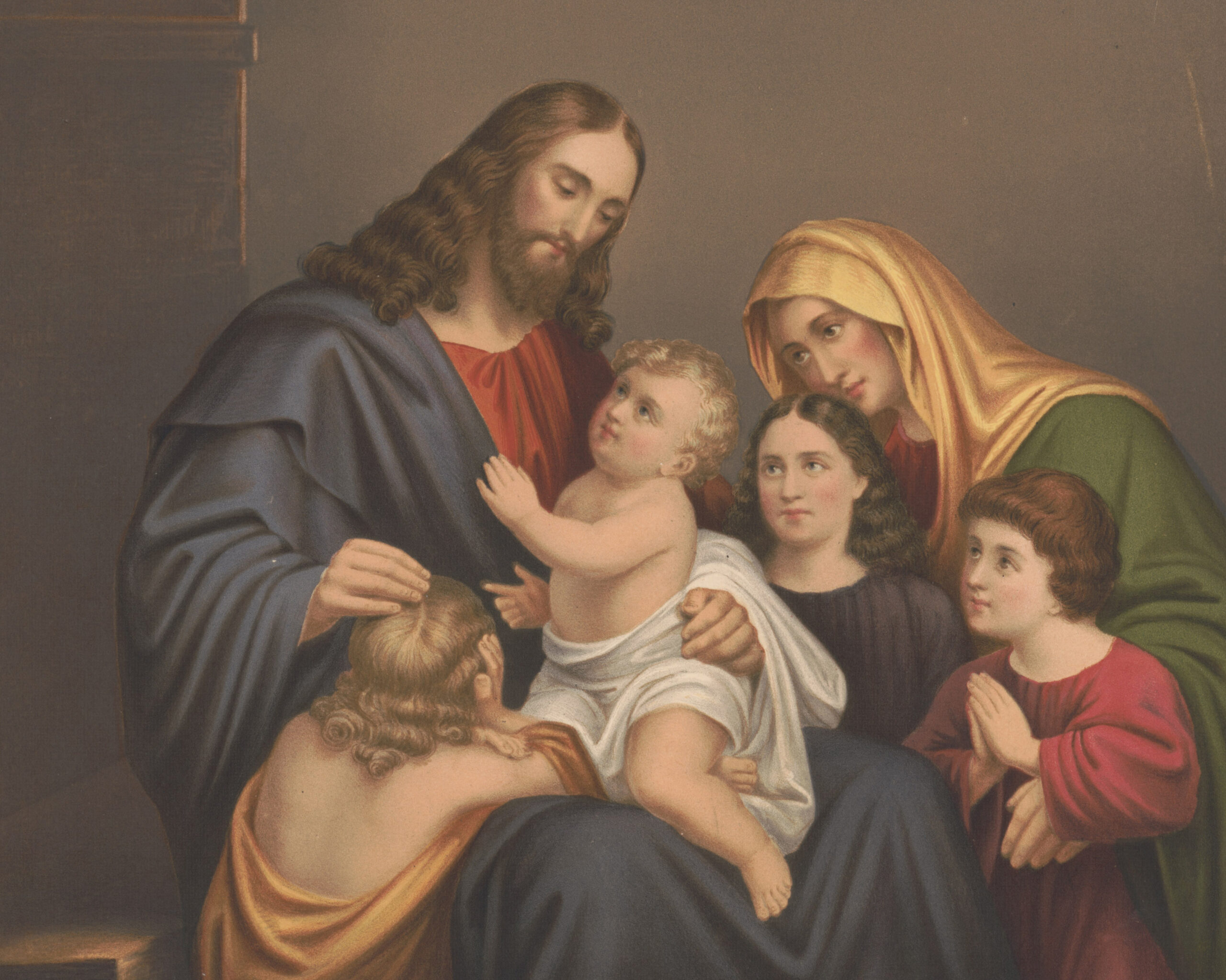 Henry Howe, Christ Blessing the Little Children (Wikimedia Commons, made available by the Library of Congress)