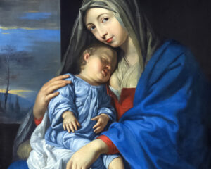 Philippe de Champaigne, Virgin and the sleeping Christ Child, c. 1650 (Musée des BAux-Arts d'Agen / Wikimedia Commons)