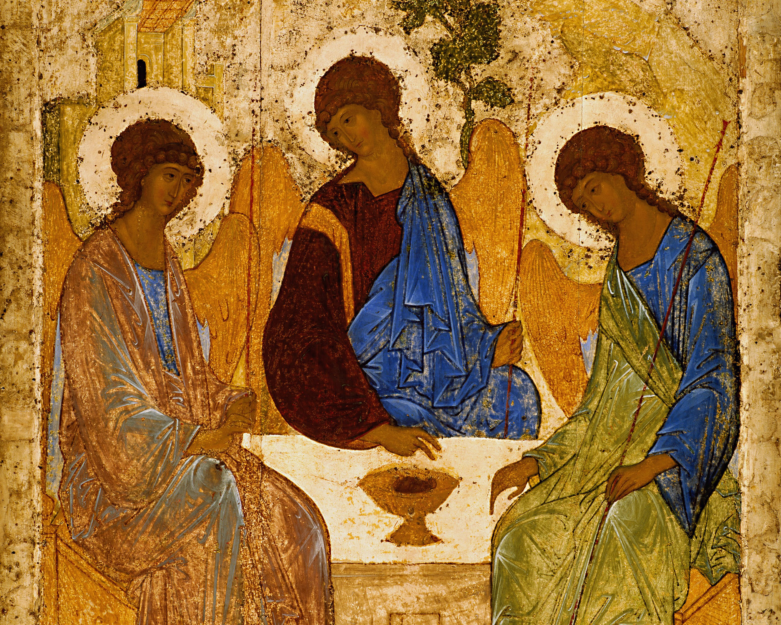 Andrei Rublev, Trinity Icon, 1427, Tretyakov Gallery (Wikimedia Commons)