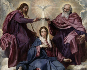 Coronation of the Virgin, Diego Velázquez (1599–1660). 1635, oil on canvas. Museo del Prado / Wikimedia Commons