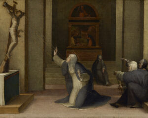 Domenico Beccafumi, Saint Catherine of Siena Receiving the Stigmata, 1515 (Wikimedia Commons)