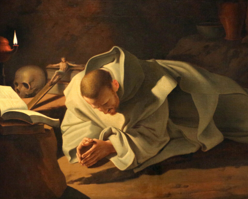 Domingos Sequeira, Saint Bruno in Prayer, 17th Century (Wikimedia Commons)