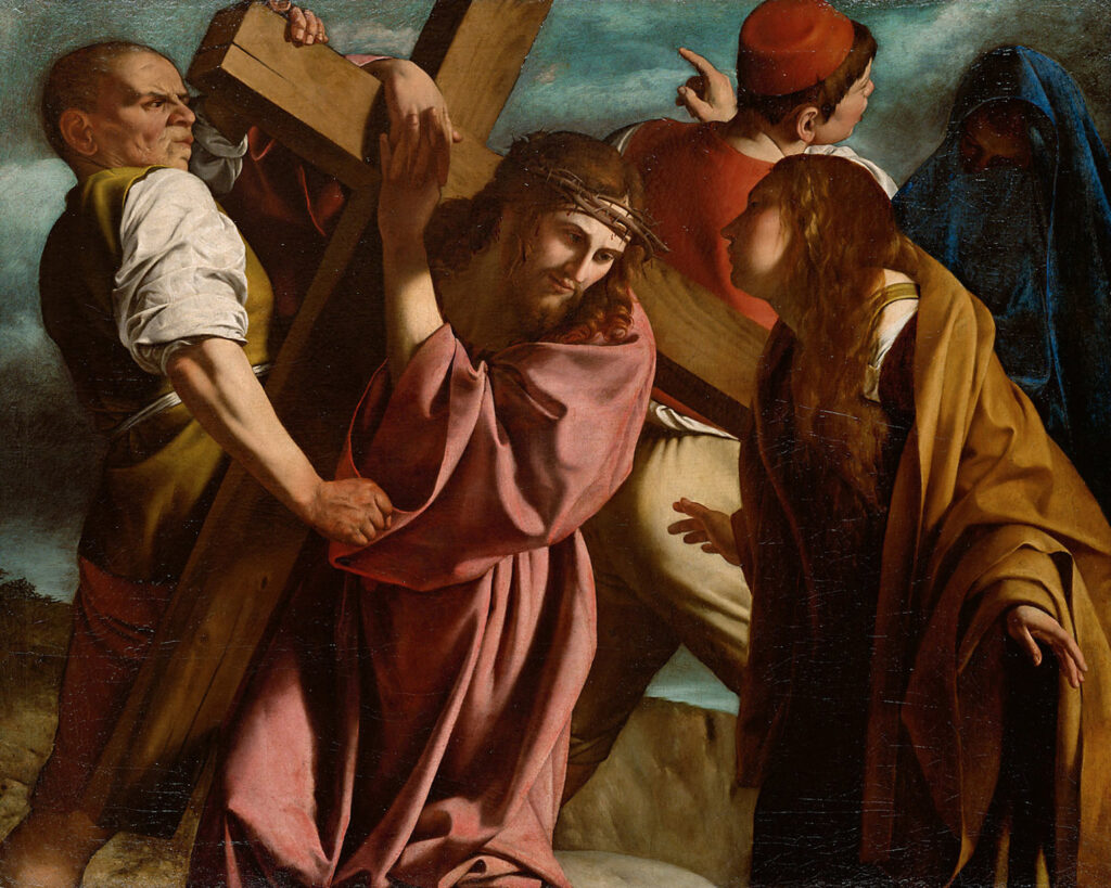 Orazio Gentileschi, Carrying the Cross, 1605 (Wikimedia Commons)