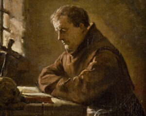Praying Monk, Andrzej Grabowski (1833–1886), oil on canvas. National Museum in Kraków / Wikimedia Commons