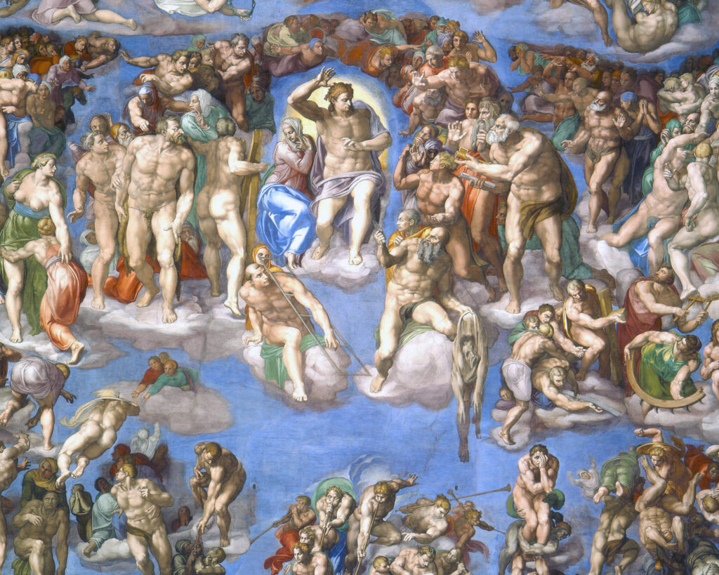 The Last Judgment, Michelangelo (1475–1564) 1541 fresco. Sistine Chapel / Wikimedia Commons