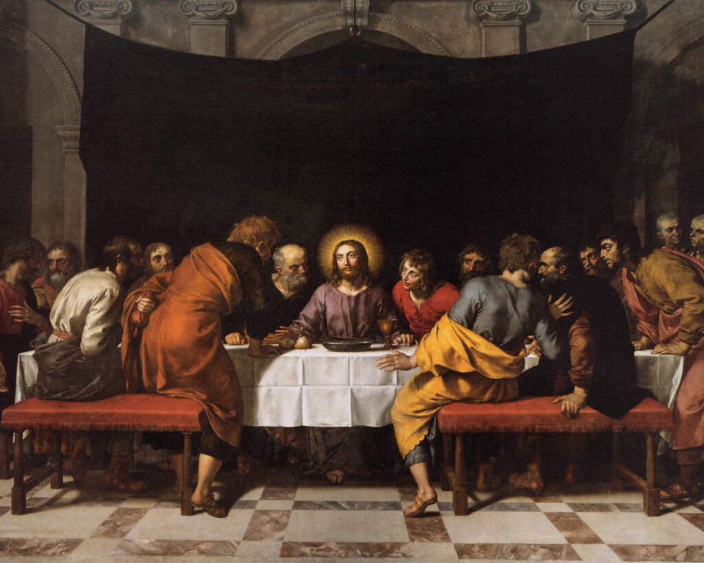 The Last Supper, Frans Pourbus the Younger (1569–1622), 1618, oil on canvas. Louvre Museum / Wikimedia Commons