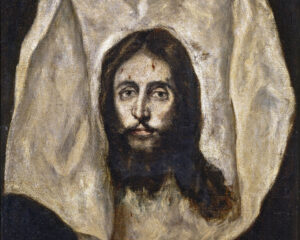 Holy Face of Jesus, El Greco and workshop (1541–1614), c. 1586-1595, oil on canvas. Museum of Prada / Wikimedia Commons.