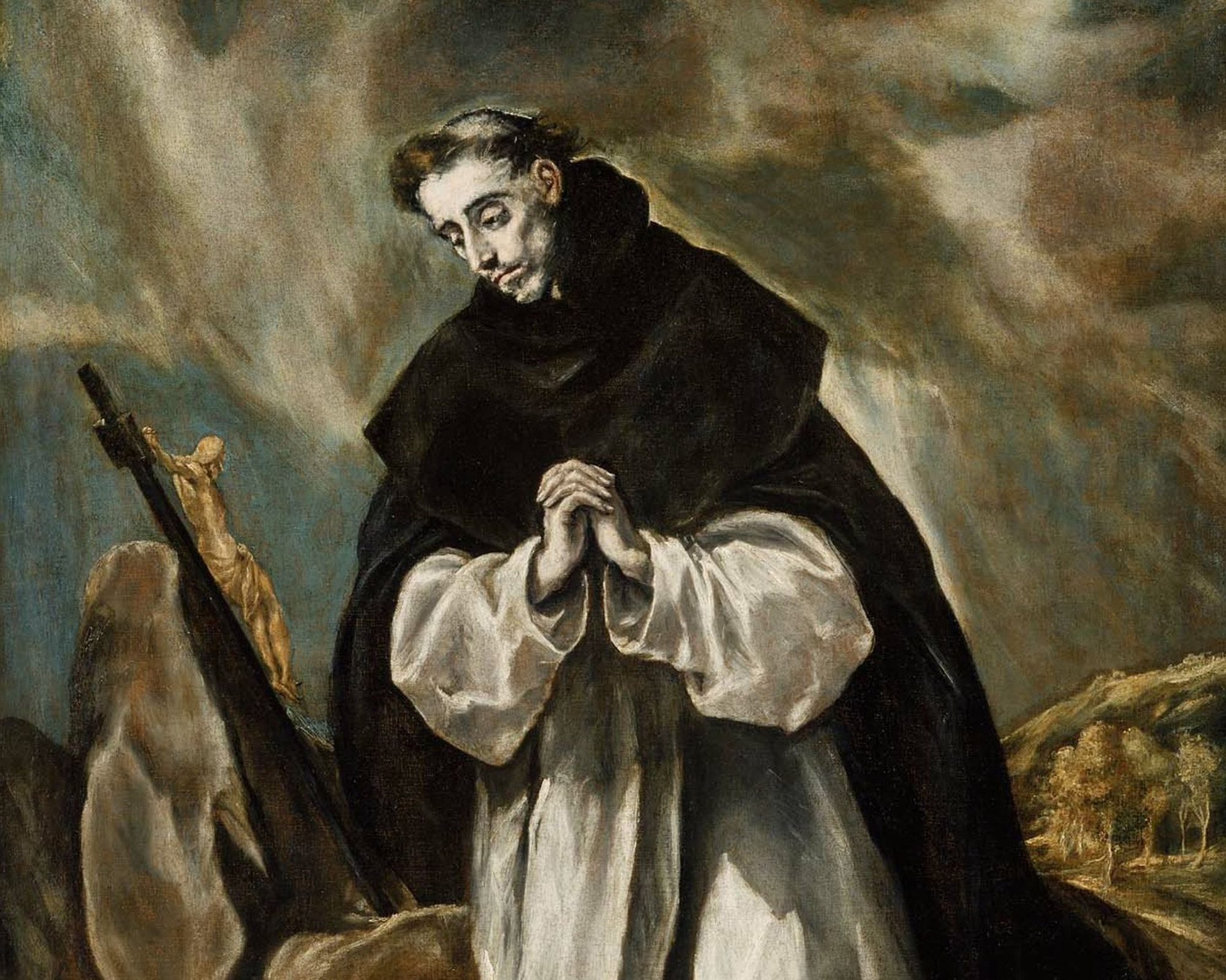 Saint Dominic in Prayer, El Greco (1541-1614), between 1605 and 1610, oil on canvas. Museum of Fine Arts Boston / Wikimedia Commons.