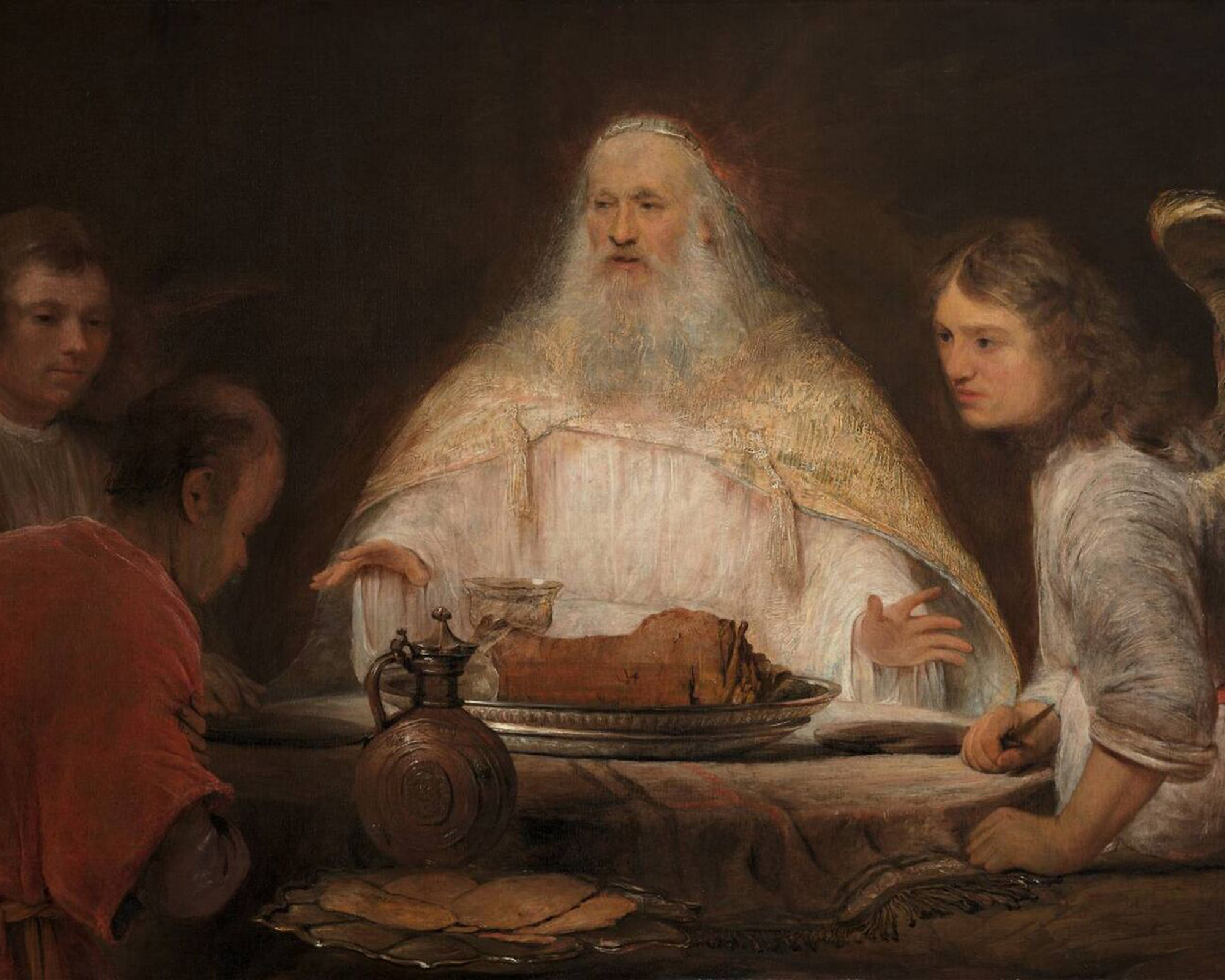 Abraham and the Angels, Arent de Gelder (1645–1727), 1680, oil on canvas. Museum Boijmans Van Beuningen / Wikimedia Commons