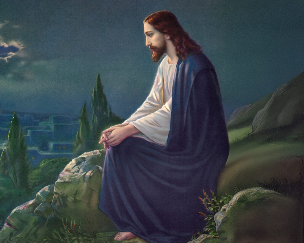 Christ on the Mount of Olives, Josef August Untersberger (1864-1933). Wikimedia Commons.