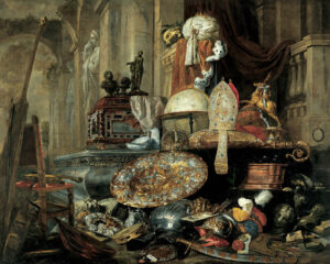 Vanitas still life around a grave, Pieter Boel (d. 1674), 1663, oil on canvas. Palais des Beaux-Arts de Lile / Wikimedia Commons