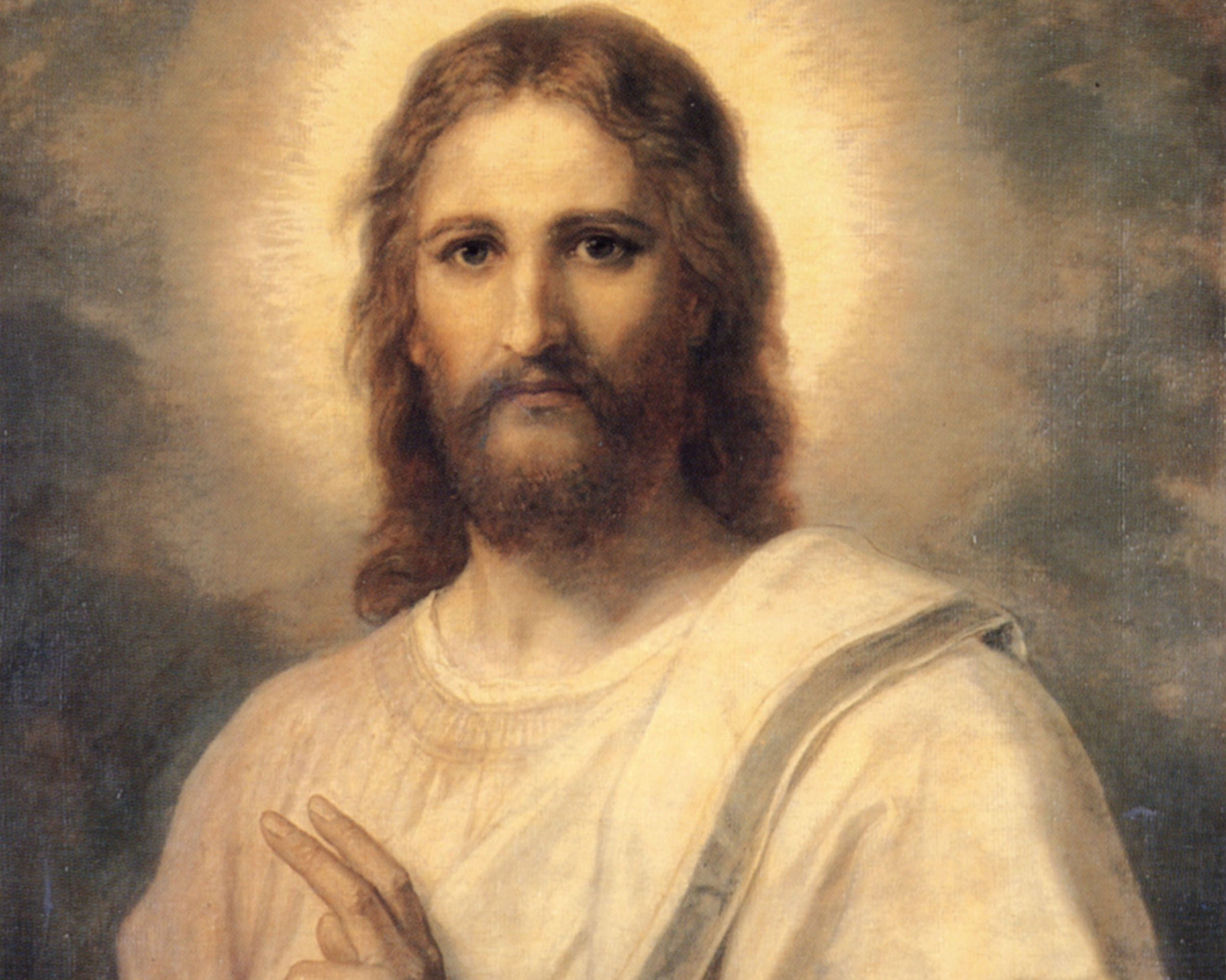 Figure of Christ, Heinrich Hoffman (1824-1911), 1884, oil on canvas. Wikimedia Commons.