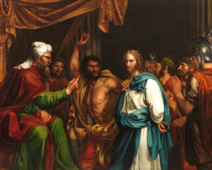 Jesus in the House of Annas, José de Madrazo y Agudo (1781-1859), 1803, oil on canvas. Museo del Prado / Wikimedia Commons.