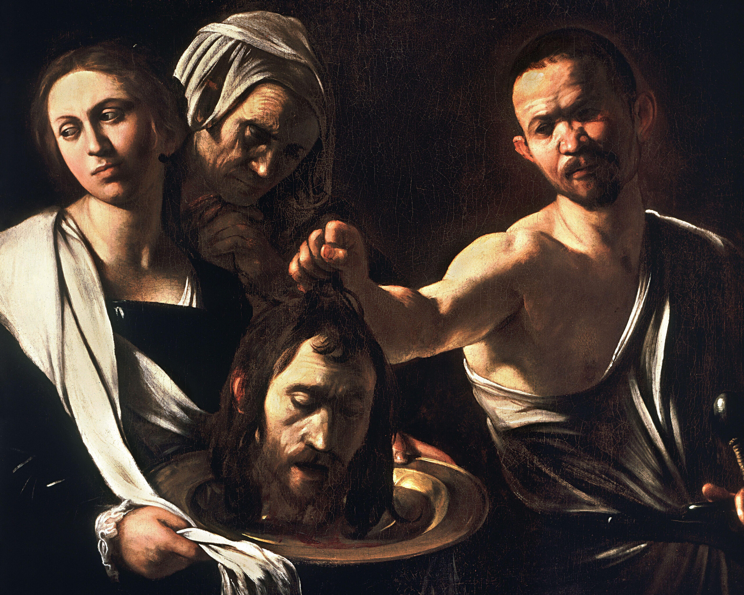 Salome with the Head of John the Baptist, Caravaggio (1571-1610), c. 1610, oil on canvas. National Gallery, London / Wikimedia Commons.