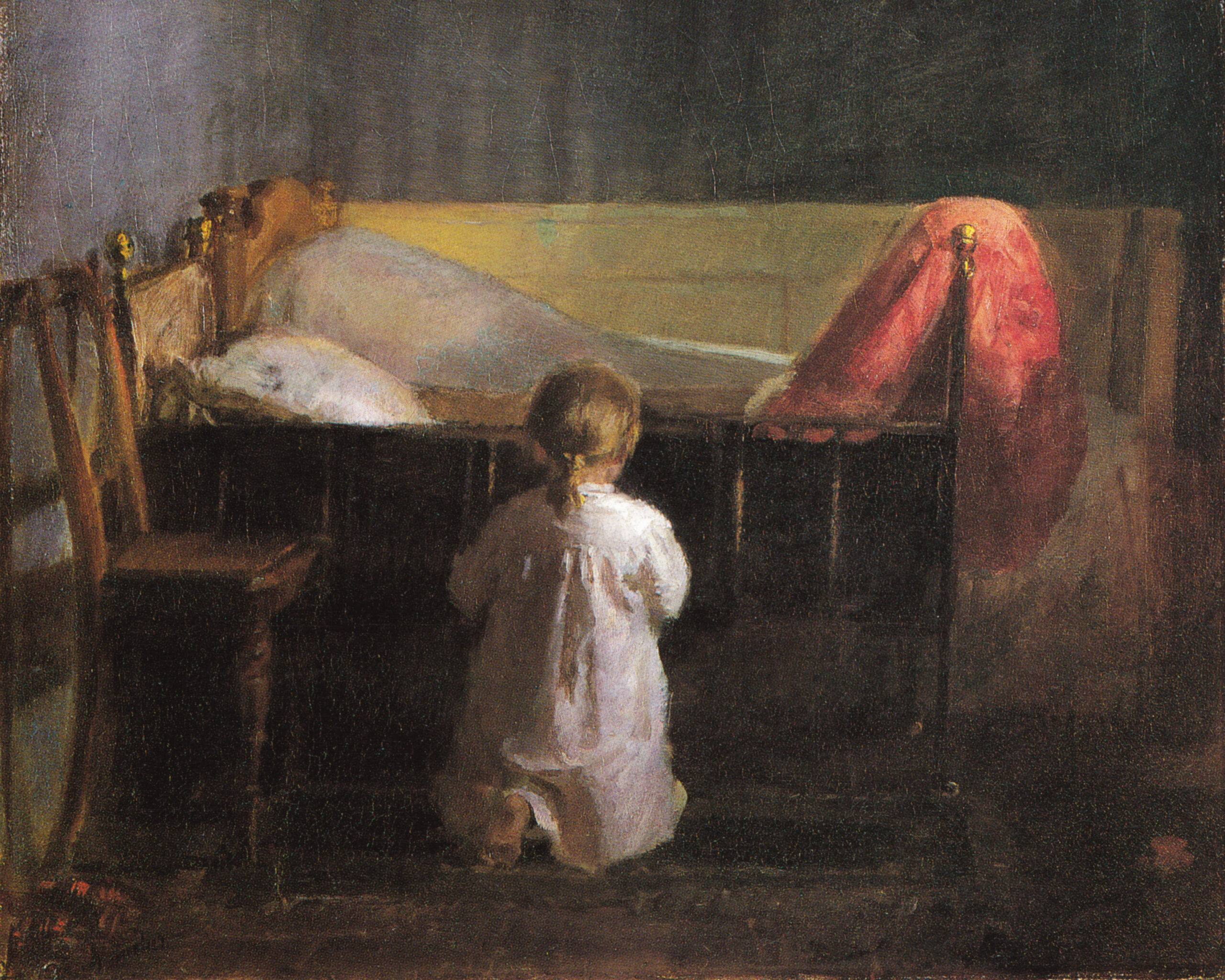 Evening Prayer, Anna Ancher (1859-1935), 1888, oil on canvas. Skagens Museum / Wikimedia Commons.