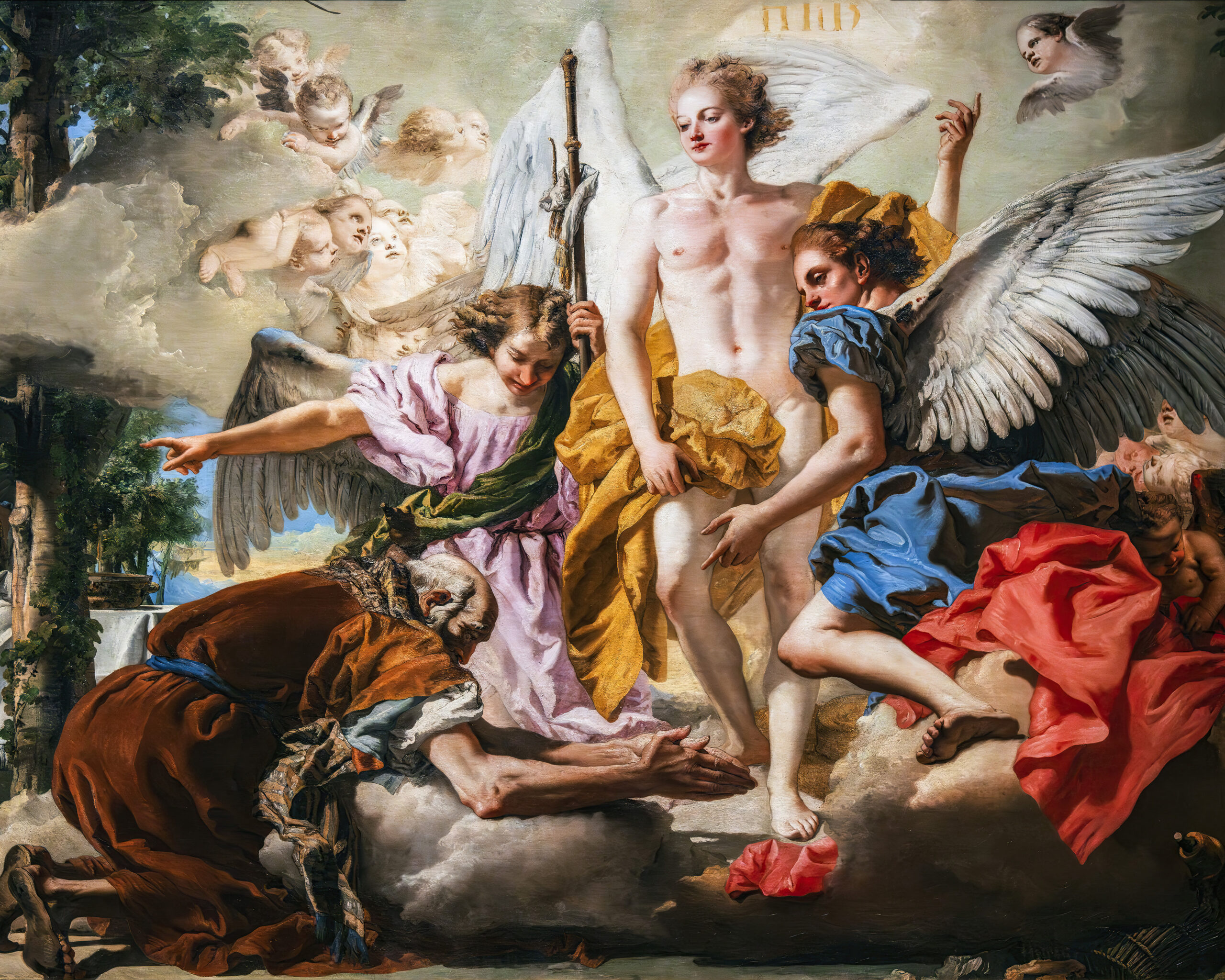 The Three Angels Appearing to Abraham, Giovanni Domenico Tiepolo (1727-1804), 1773, oil on canvas. Gallerie dell'Accademia / Wikimedia Commons.