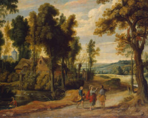 Christ on the Road to Emmaus, Jan Wildens (1584/1586-1653), 1640s, oil on canvas. Hermitage Museum / Wikimedia Commons.