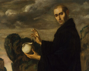 Saint Benedict, Francisco de Zurburán (1598–1664), c. 1640–45, oil on canvas. Metropolitan Museum of Art. File donated to Wikimedia Commons as part of a project by the Metropolitan Museum of Art.