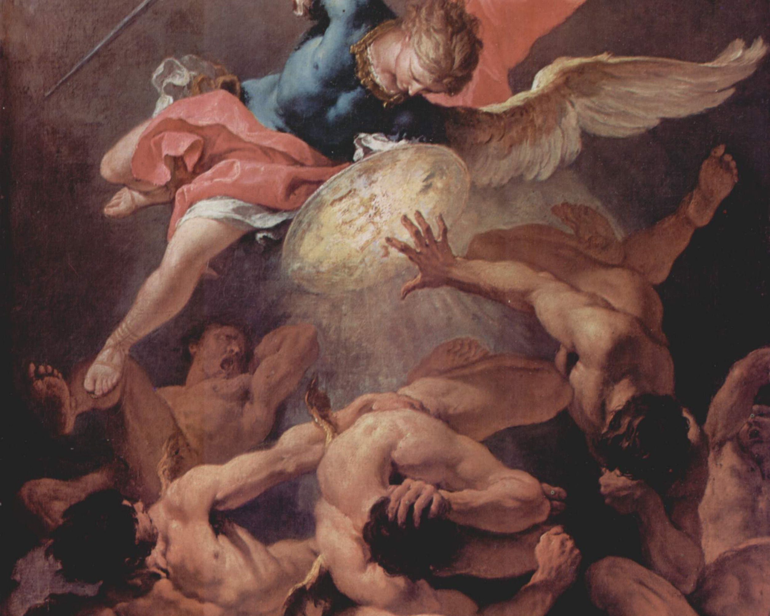 The Fall of the Rebel Angels, SEbastiano Ricci (1659-1734), c. 1720, oil on canvas. Dulwich Picture Gallery, The Yorck Project / Wikimedia Commons.