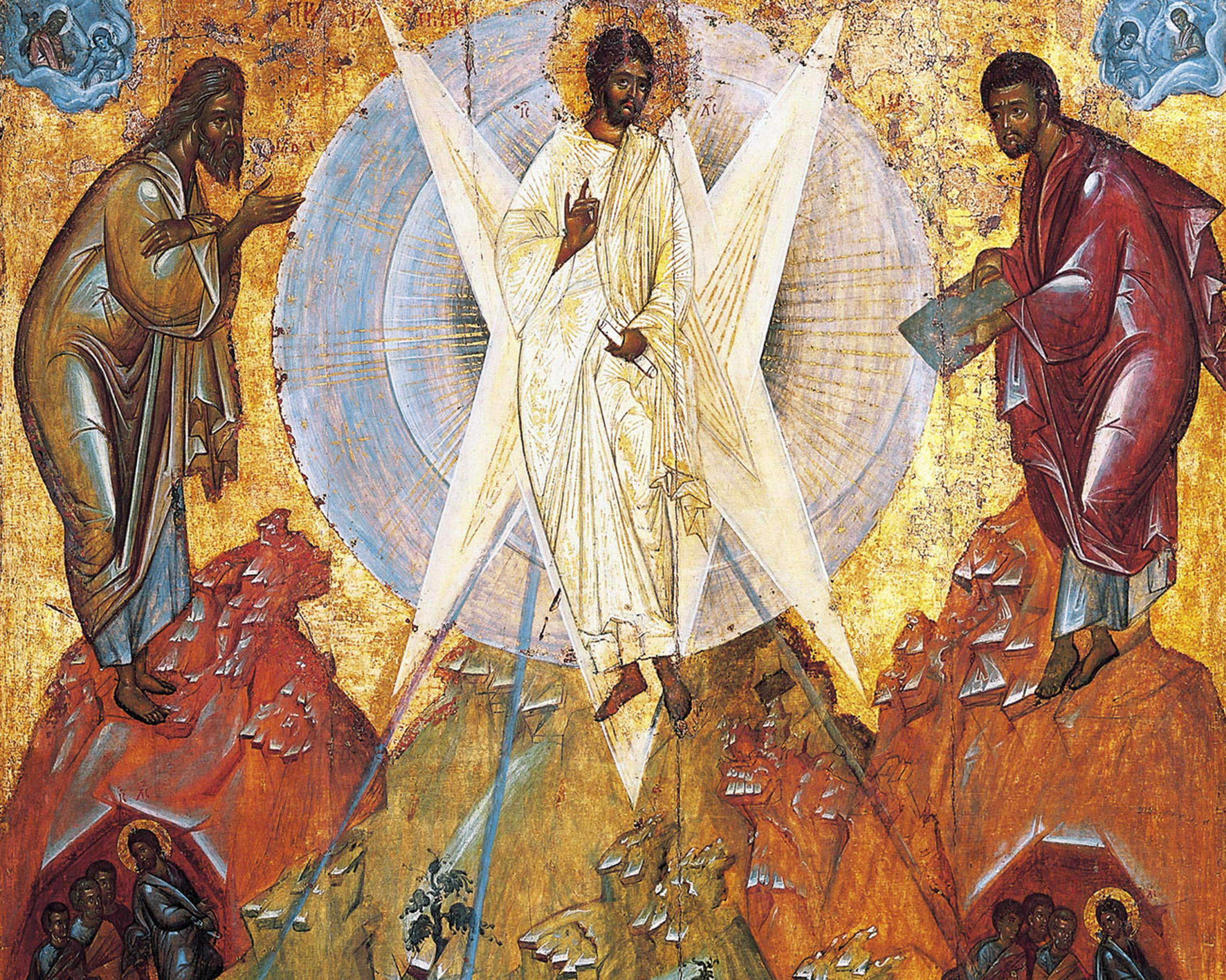 The Savior's Transfiguration, c. 1403, Tretyakov Gallery / Wikimedia Commons.