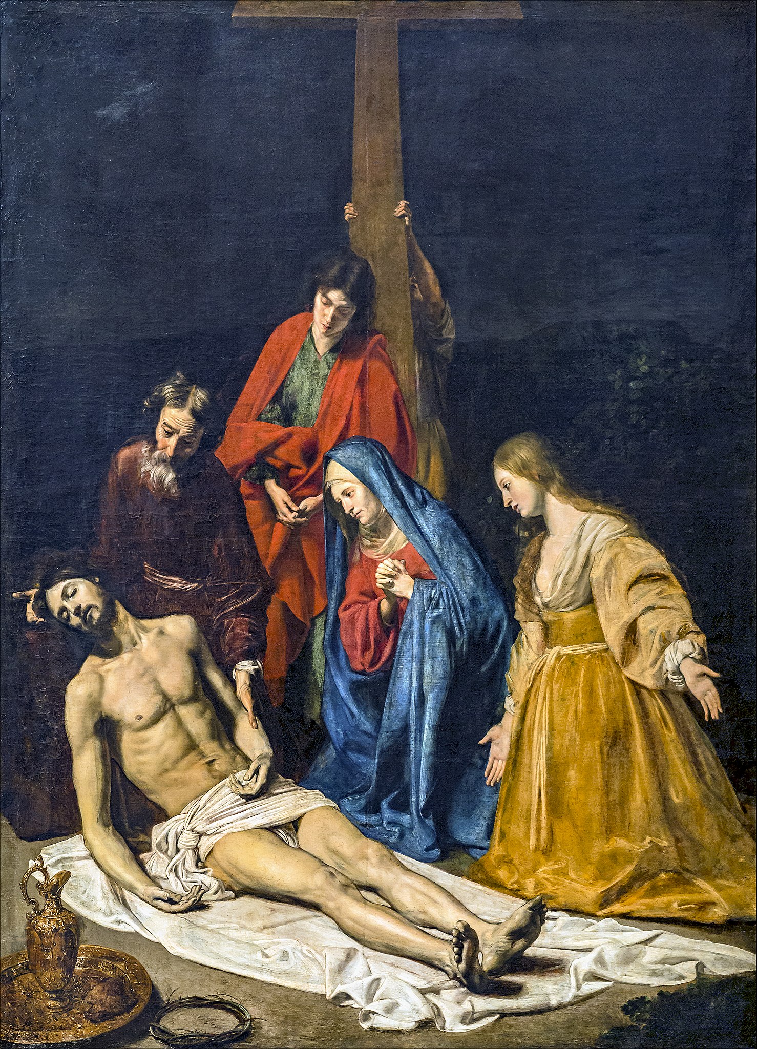 Descent from the Cross by Nicolas Tournier (1590-1639). 1632, oil on canvas, Musee des Augustins / Wikimedia Commons.