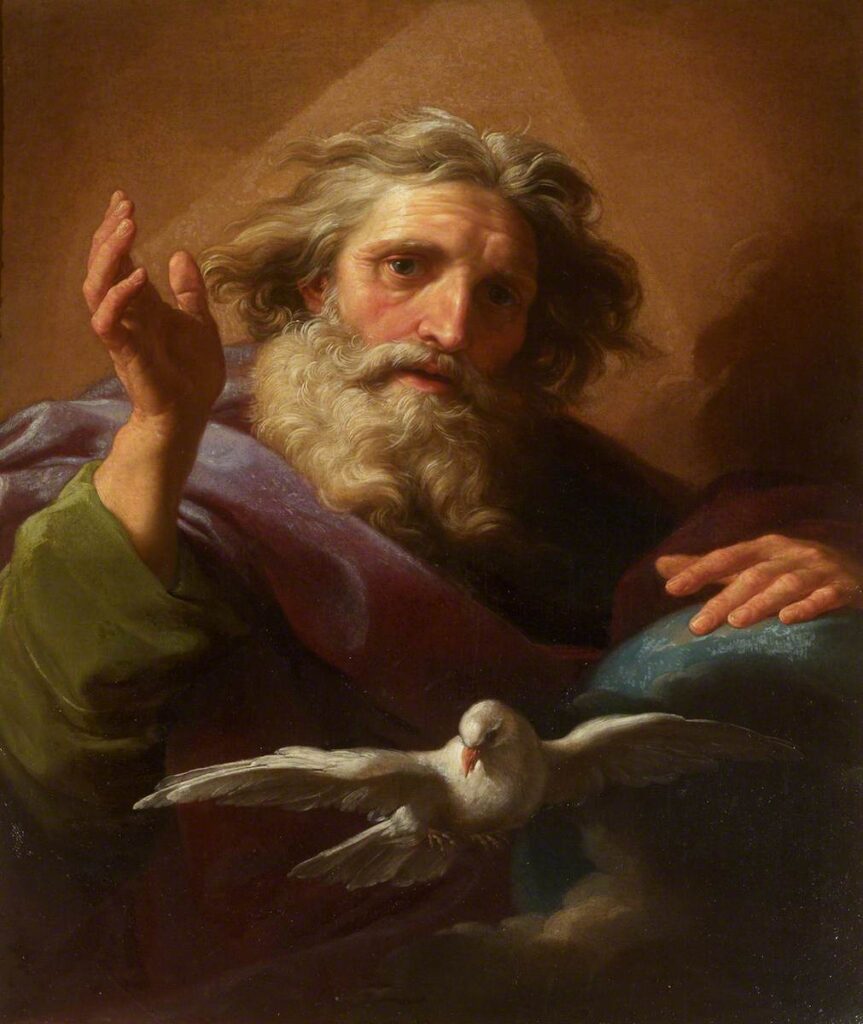 God the Father and the Holy Spirit by Pompeo Batoni (1708-1787). 1740, oil on canvas, National Trust / Wikimedia Commons.