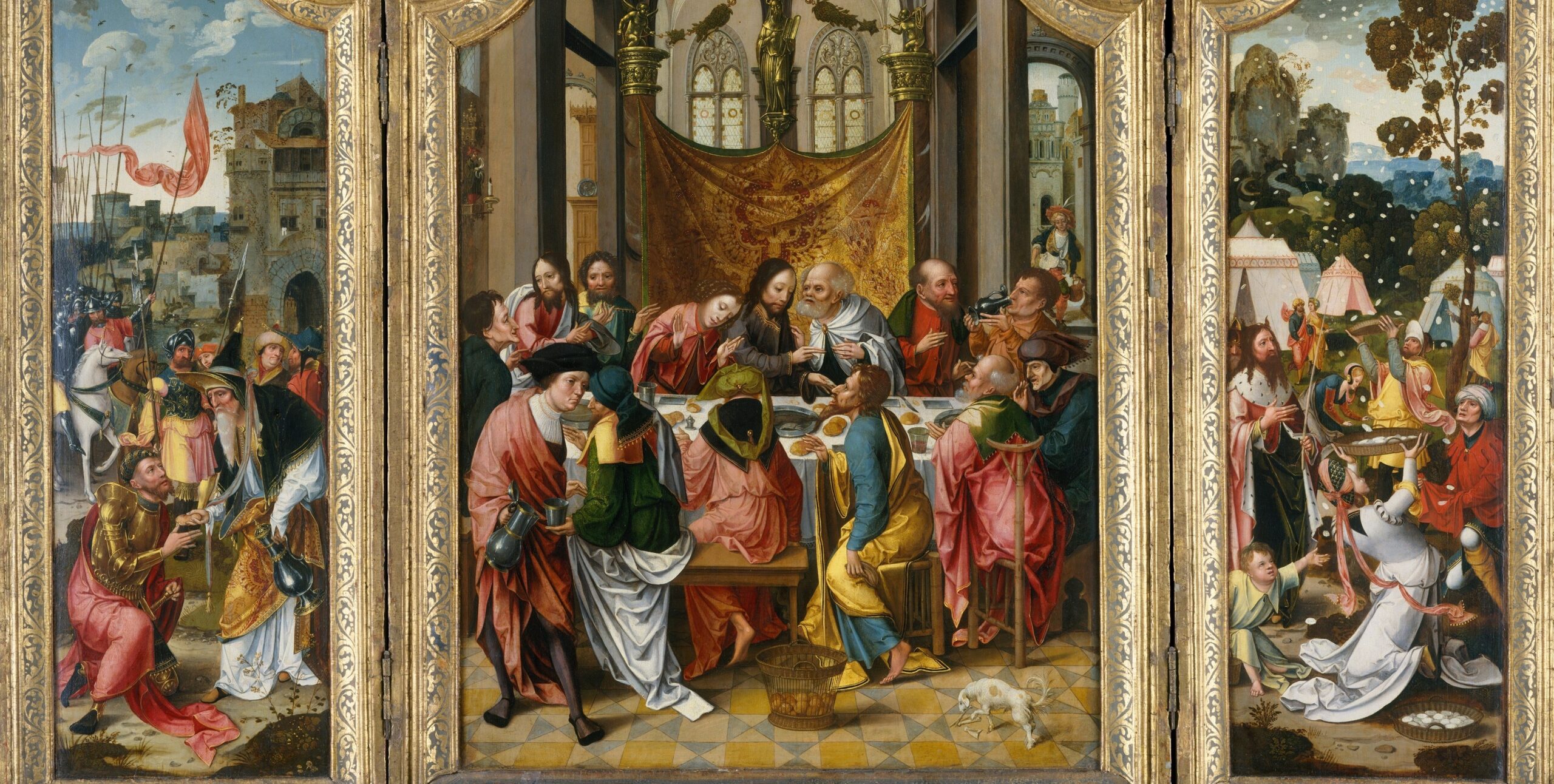 The Last Supper by anonymous. 1515, oil on panel, Metropolitan Museum of Art / Wikimedia Commons.