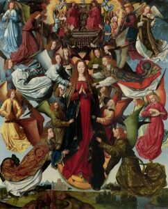 Mary, Queen of Heaven by Master of the Legend of Saint Lucy (1435-1506). 1485, oil on panel, National Gallery of Art / Wikimedia Commons