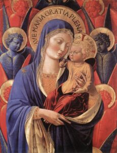 Madonna and Child by Benozzo Gozzoli (1420-1497). 1460, tempera on panel, Detroit Institute of Arts / Wikimedia Commons.