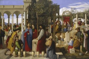 The Wedding Feast at Cana by Julius Schnorr von Carolsfeld (1794-1872). 1819, oil on canvas, Hamburger Kunsthalle / Wikimedia Commons