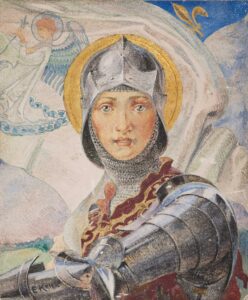 Jeanne d'Arc by Krier Etienne Auguste. 1937, Collection de Musee-Hotel Le Vergeur / Wikimedia Commons