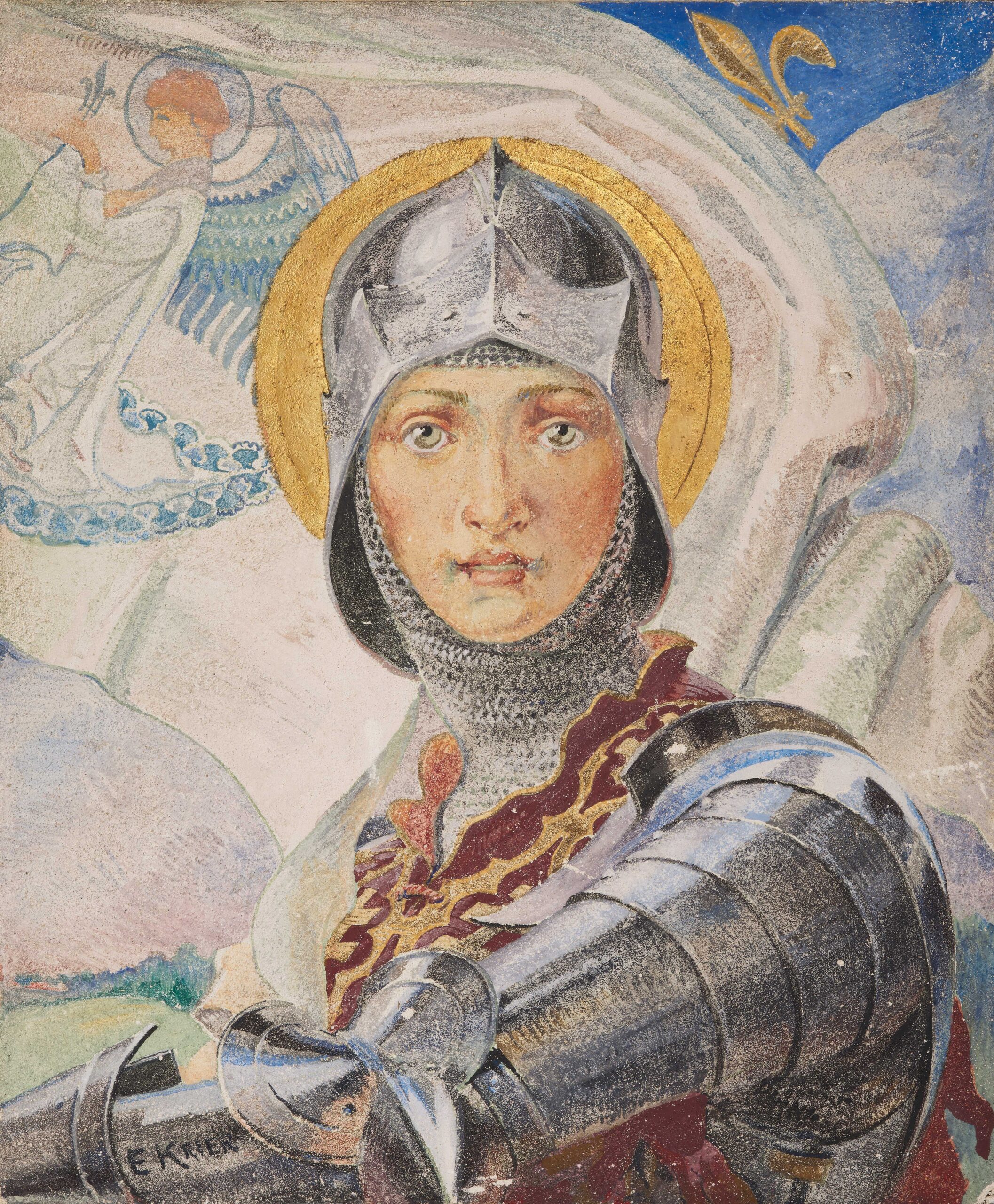 Jeanne d'Arc by Krier Etienne Auguste. 1937, Collection de Musee-Hotel Le Vergeur / Wikimedia Commons