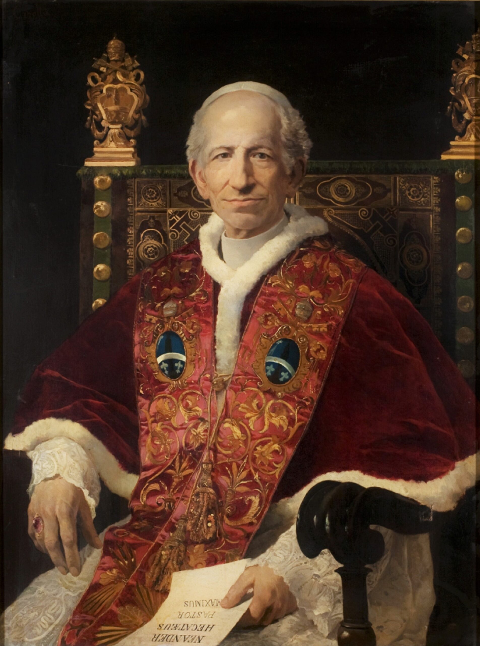 Portrait of Pope Leo XIII by Fabio Cipolla (1852-1935). 1878, oil on canvas, Museo di Roma / Wikimedia Commons