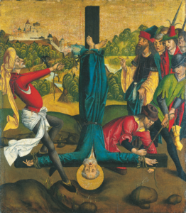 The Martyrdom of St. Peter by Master of Winkler's Epitaph. 1480, painting, Staedel Museum / Wikimedia Commons.