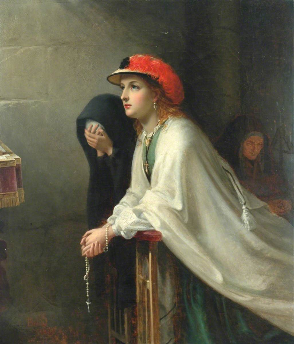 Prayer by Thomas Brooks (1818-1891). 1862, oil on canvas, Calderdale Metropolitan Borough Council / Wikimedia Commons
