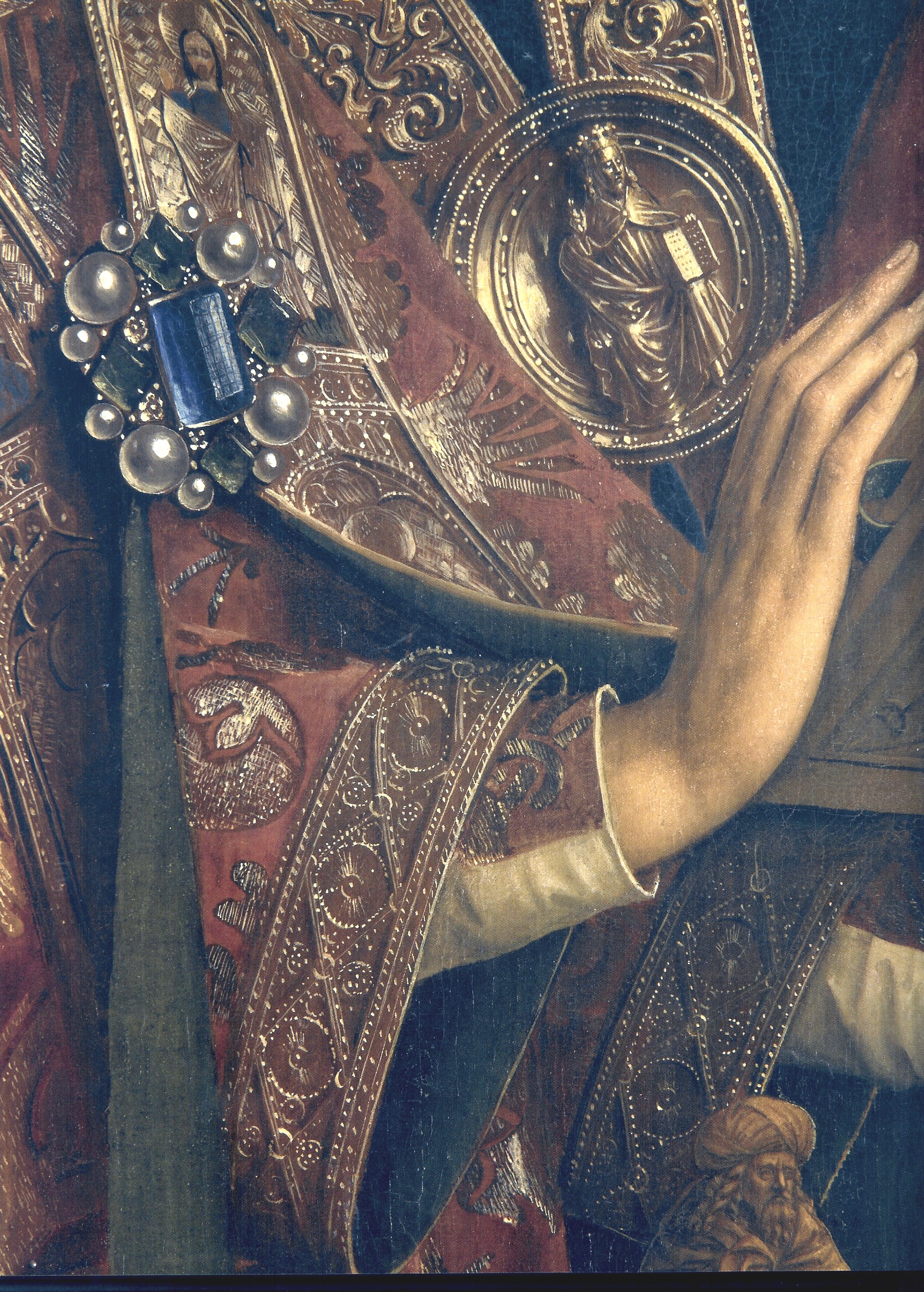 Ghent Altarpiece detail by Jan van Eyck and Hubert van Eyck. 1432, oil on panel, St. Bavo's Cathedral / Wikimedia Commons