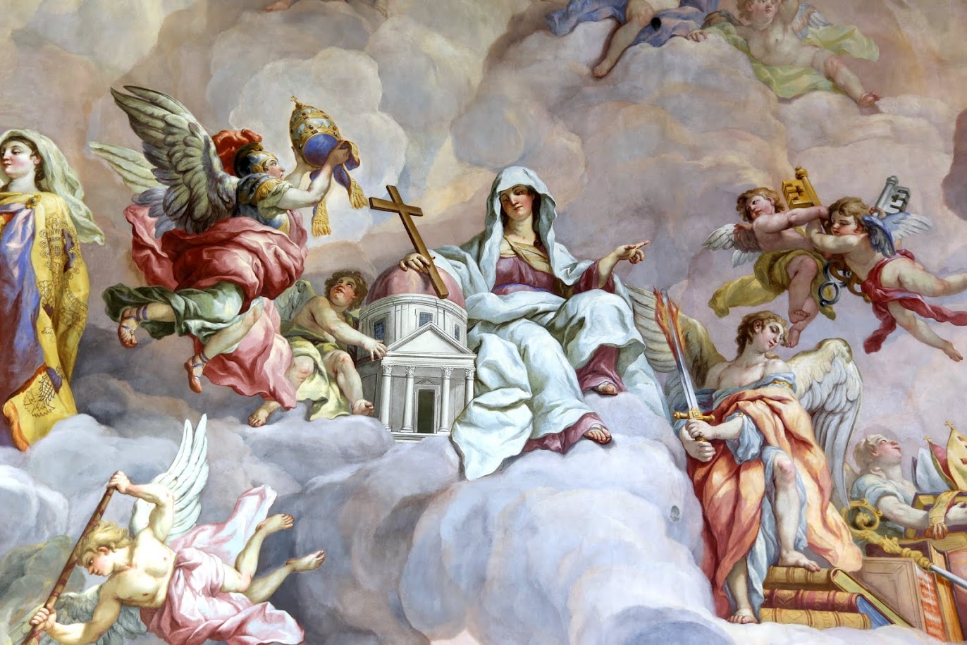 Allegory of Faith by Johann Michael Rottmayr. 1714, fresco, Karlskirche, Vienna / Wikimedia Commons