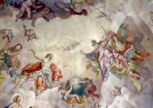 Karlskirche, Vienna. Frescos, photographed by Jakub Halun, 2021. Wikimedia Commons