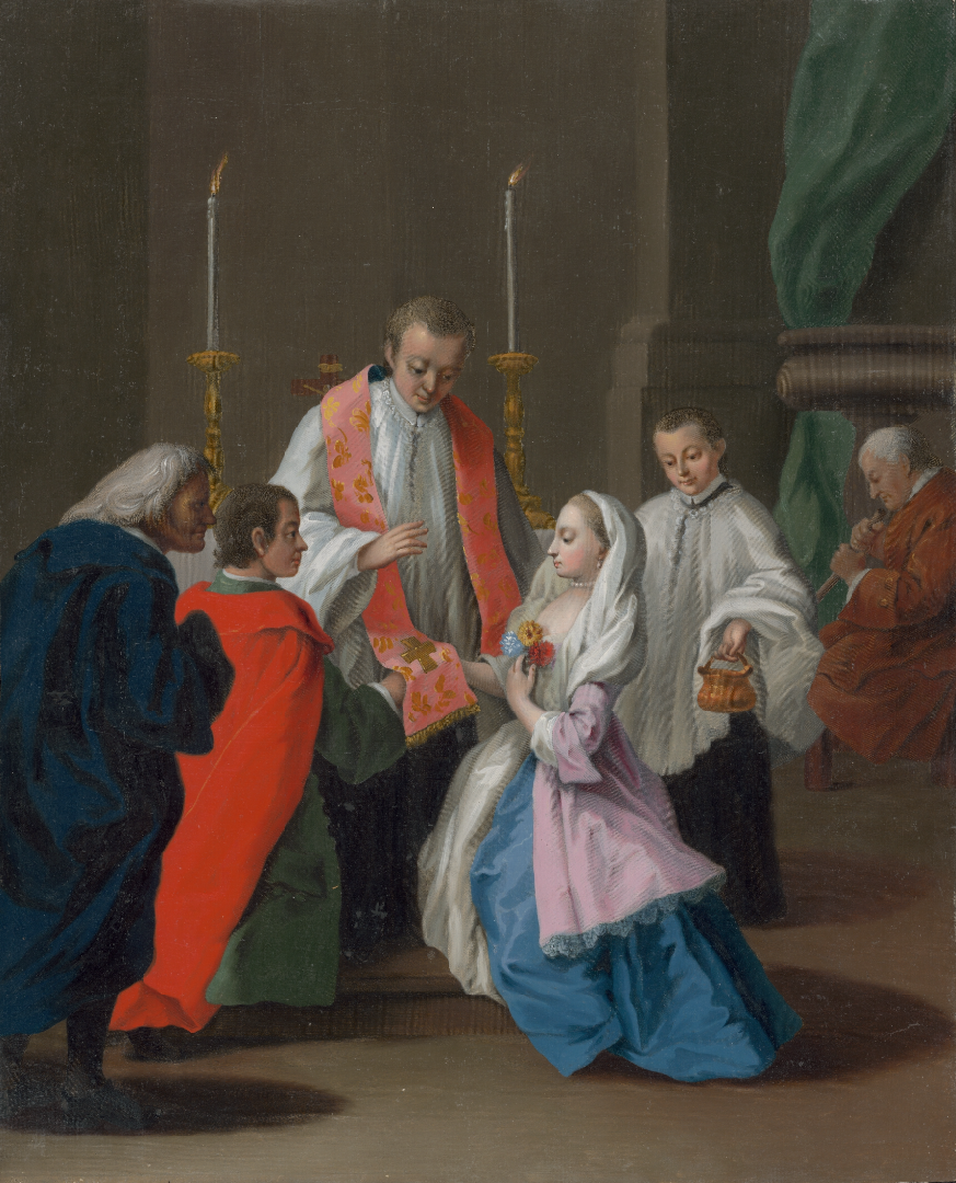 Matrimonii Sacramentum by Pietro Longhi (1701-1785). 1757, oil on canvas, Bratislava City Gallery / Wikimedia Commons