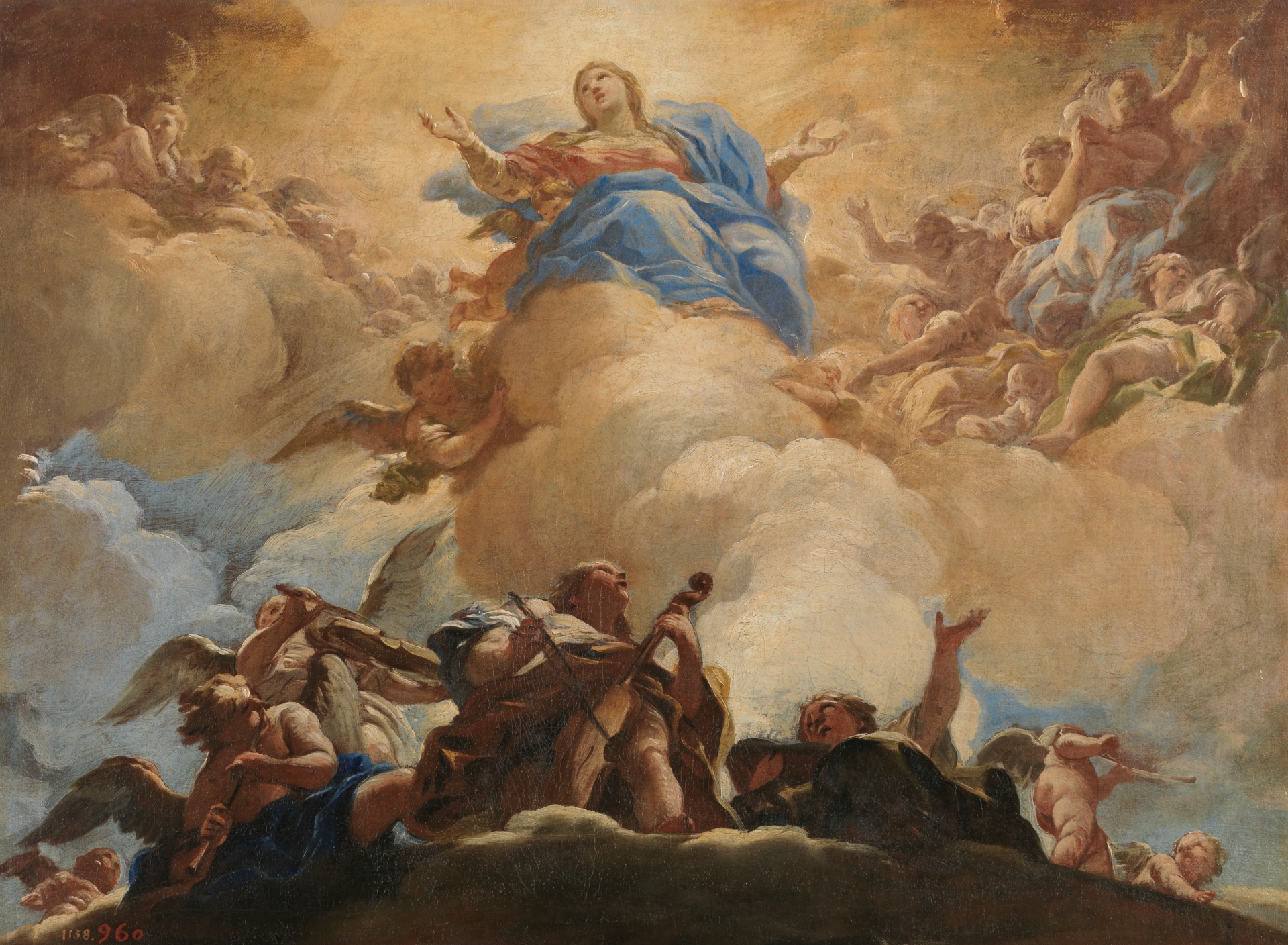 The Assumption of the Virgin by Luca Giordano (1634-1705). 1698, oil on canvas / Wikimedia Commons