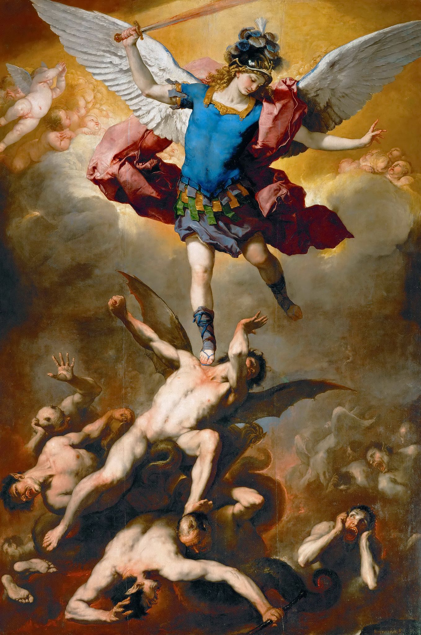 The Fall of the Rebel Angels by Luca Giordano (-1705). Oil on canvas, Kunsthistorisches Museum / Wikimedia Commons