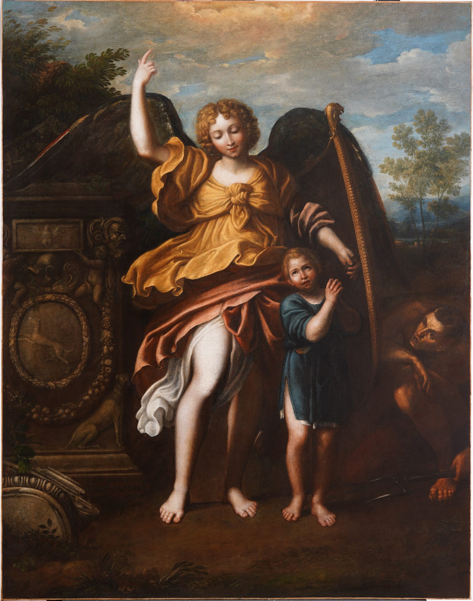 Guardian Angel by Domenico Zampieri. 1615, Oil on Canvas / Wikimedia Commons