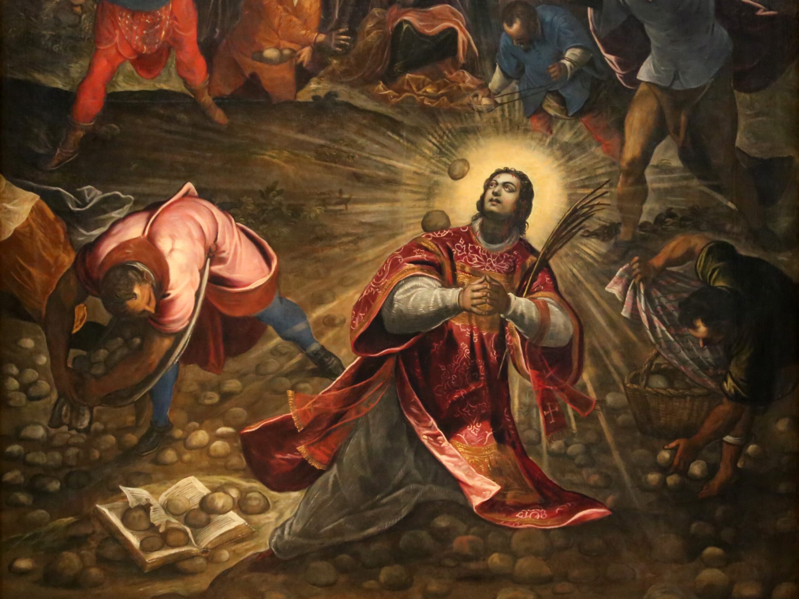 Martyrdom of Saint Stephen by Jacopo and Domenico Tintoretto. Wikimedia Commons