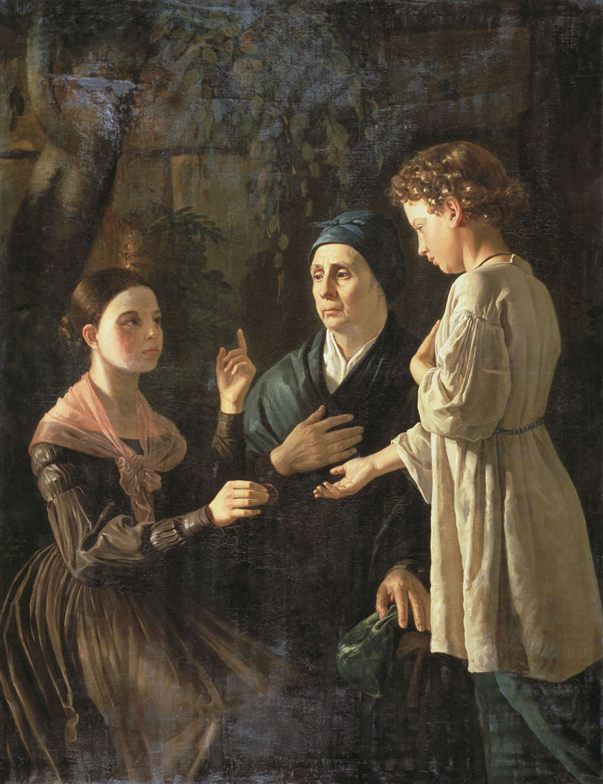 The Charity by Mohov Mihail (1819-1903). 1842 / Wikimedia Commons