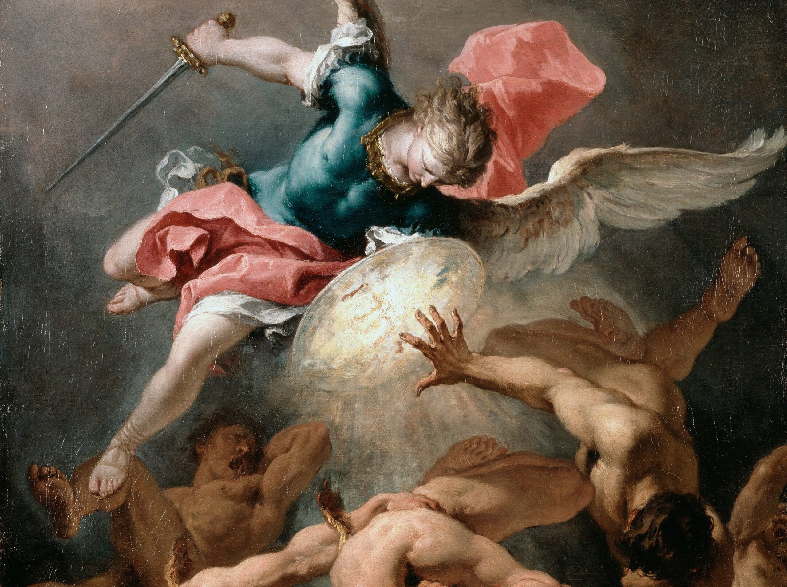 The Fall of the Rebel Angels by Sebastiano Ricci (1659-1734). 1720, oil on canvas, Dulwich Picture Gallery / Wikimedia Commons